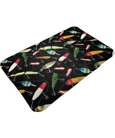 Vanani Fishing Lure Flannel Non-Slip Carpet Easy To Take Care Of Moderate Thickness Suitable For Front Door Garage Door Back Door Bedroom And Kitchen. White One Size - Buy Online on GoSupps.com
