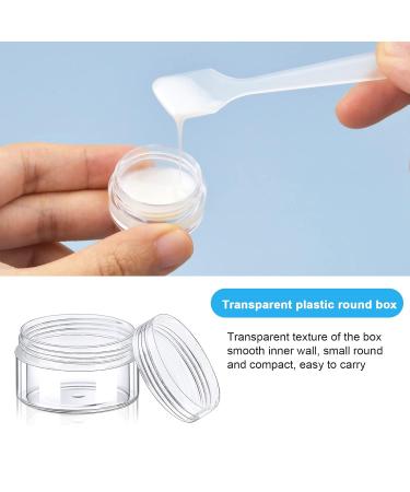 Pinsheng 50-Piece Clear Empty Cosmetic Containers - 5ml Travel Cream Jars with Lids Nail Art Jars & Spatula for Lip Balm & Lotion - Buy Online on GoSupps.com