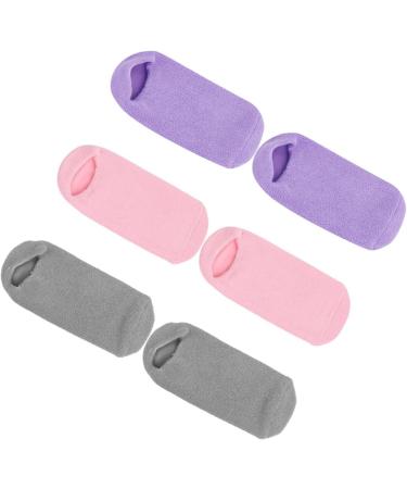 DOITOOL 9 Pairs Foot Gel Socks Non Lotion Socks Cosmetic Moisturizing Socks Beauty Salon Gel Socks Moisturizing Socks Overnight Moisture Enhancing Socks Spa Miss Vegetable Gel Hydrating - Buy Online on GoSupps.com