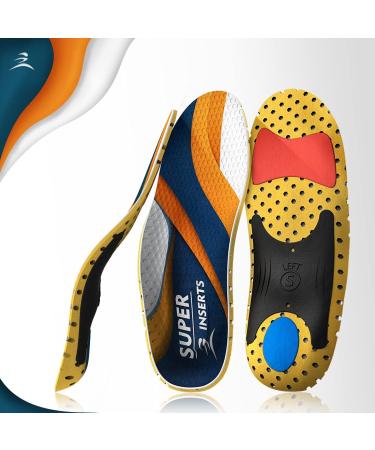 Reflections Orthopedic Insoles for Heel Spurs & Flat Feet - Gel & Memory Foam Inserts for Men & Women Sizes 38.5-40.5 - Perfect for Hiking & Work Shoes - Buy Online on GoSupps.com