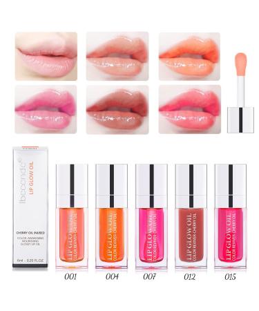 GL-Turelifes Plumping Lip Gloss Oil | Hydrating & Tinted Balm | Transparent Lip Oil | Long-Lasting Nourishing Formula | Non-Sticky Glitter Shine | Primer Lip Tint (007Raspberry) - Buy Online on GoSupps.com