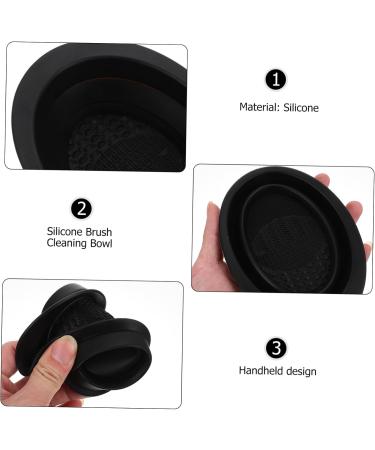 DOITOOL of Makeup Brush Makeup Brush Scrubber Pad Makeup Brush Cleaner Mat Brush Cleaning Mat Makeup Brush Mat Cleaner Foldable Makeup Brush Bowl Silica Gel Makeup Pad Not Hurt - Buy Online on GoSupps.com