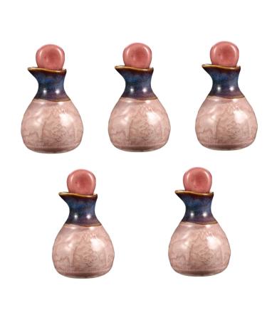minkissy 5 Sets Aromatherapy Bottle Ceramics Filling Scent Bottle