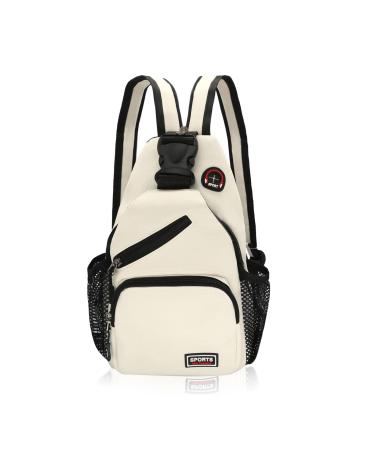 Forhome sling bag breast pocket women crossbody bag women with headphone hole sling crossbody bag with adjustable shoulder strap ladies casual daypack for trip travel shopping