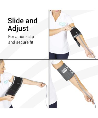 Vive Precision Small Blood Pressure Cuff Replacement - Fits 15-24cm Upper Arms - Adult & Senior Sizes - For Automatic Monitors (1 Pack) - Buy Online on GoSupps.com