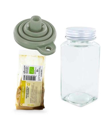 Spice Powder Bottle + Funnel + Strong Curry 50g