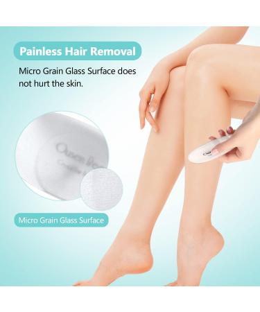Crystal Hair Remover for Women Men - Painless Exfoliation & Hair Removal Stone - Reusable & Washable - Soft Smooth Silky Skin - Suitable for Arms, Legs, Back & Body - Buy Online on GoSupps.com