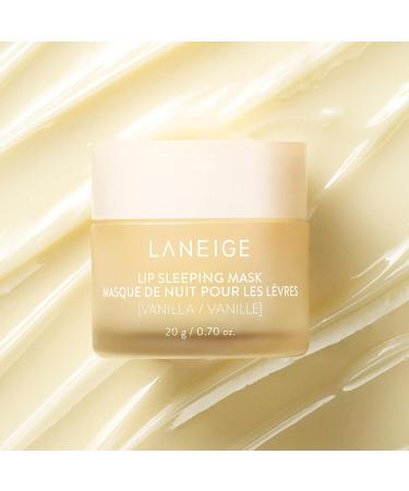 Laneige Lip Sleeping Mask - Nourish & Hydrate with Vitamin C & Antioxidants - 0.7 oz Vanilla - Buy Online on GoSupps.com
