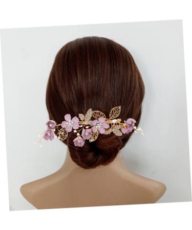 Angoily Floral Headpiece Pearl Tiara Pearl Headpiece Bridal Headpiece Cloth Flower Hair Comb Full Length Mirror Bridal Hair Comb Hair Side Combs Wedding Bride Hair Accessories - Buy Online on GoSupps.com