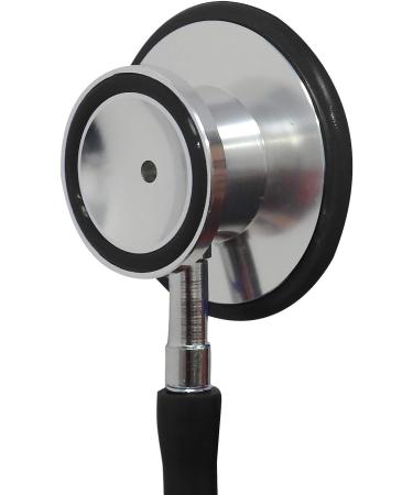 Dual Head Lightweight Aluminium Medical Stethoscope - Black | For Doctors, Nurses, Vet Students | EMT Approved - Buy Online on GoSupps.com