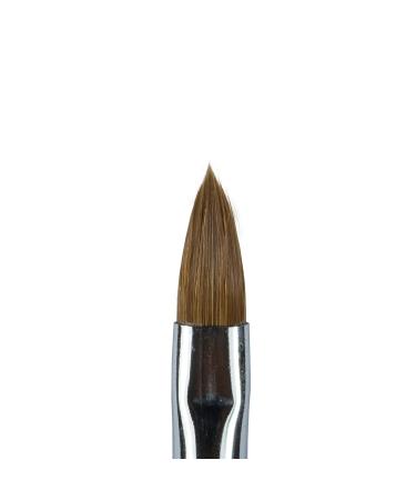 N&BF Profi gel brushes cat tongue size 8 |Nagel Studio brush red marten hair |NailArt brush for nail design |Kolinsky Brush Acryl & Gel Modelagen |Premium real hair brush cats shape