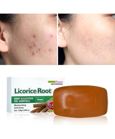  bellv Skin-brightening soap moisturizing licorice soap | Exfoliating body scrub deeply cleanses and refreshes for radiant healthy-looking skin 100g Bellv - Buy Online on GoSupps.com