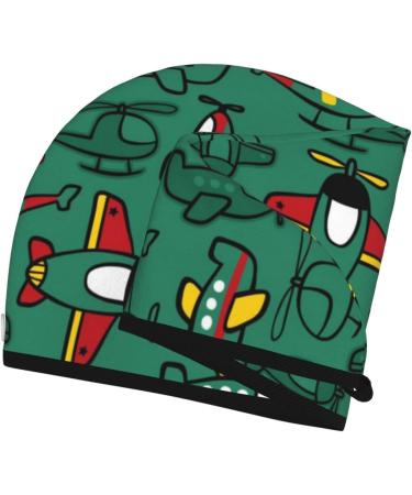 Microfiber Hair Drying Cap - Cartoon Transportation Towel Wrap for Quick Drying Curly & Thick Hair - Buy Online on GoSupps.com