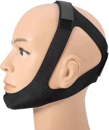 TOUISEDGI Chin Strap: Anti Snore Belt for Men and Women - Stop Snoring with Apnea Jaw Support Solution (Black) - Buy Online on GoSupps.com