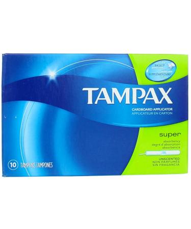 Tampax Tampons Super 10 Each - Buy Online on GoSupps.com
