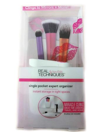 Real Techniques White Pocket Brush Organizer with Miracle Cling