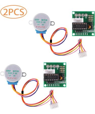 Aoicrie 28BYJ-48 Stepper Motor + ULN2003 Driver Test Module Board Set (2 Sets) - Buy Online on GoSupps.com