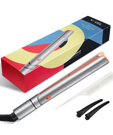 2 in 1 Hair Straightener  1 Ceramic Plate Flat Iron for Wet to Dry Hair  Straightening Iron with Ionic Generator & Infrared Lamps for Repairing Hair  Hair Iron with 5 Temp & 60 Mins Auto Off B-galaxy Grey - Buy Online on GoSupps.com