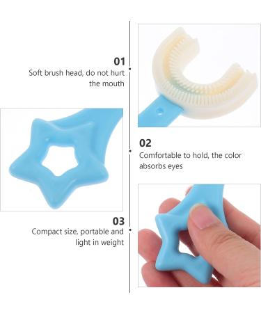 DOITOOL Kids Silicone U Shape Training Toothbrush - 12pcs, Waterproof & Soft Oral Cleaner for Children, Toddler Manual Toothbrush - 9.5X4.7X1.7CM - Buy Online on GoSupps.com