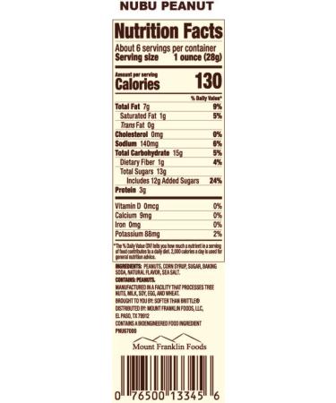 Nubu Nut Butter Bites with Peanuts - Vegan & Gluten-Free Snack (Pack of 6) - Buy Online on GoSupps.com