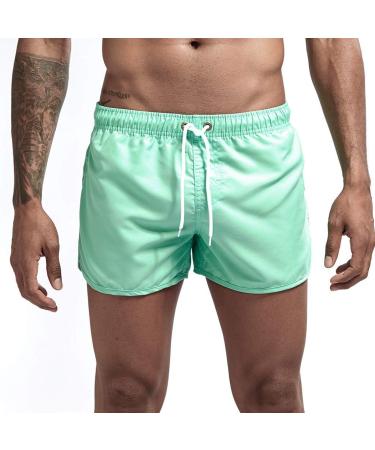 Mens Premium Cotton Canvas Cargo Shorts - Mint Green, X-Large | Work & Casual Summer Shorts - Buy Online on GoSupps.com