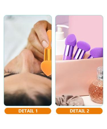 FRCOLOR 6pcs Makeup Sponges - Foundation Blending & Concealer Puffs for Women | Dual Use Dry & Wet | Assorted Colors - Buy Online on GoSupps.com