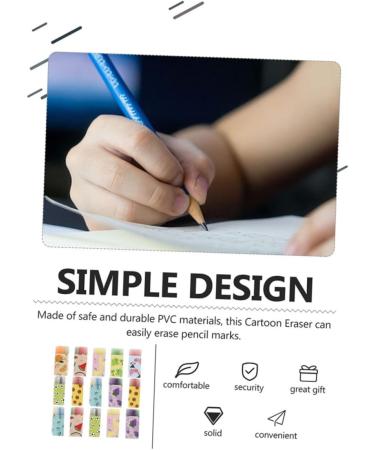  VILLFUL VILLFUL 20 Pieces Mini Erasers for Boy Girl Multifunctional Wear-Resistant Colorful Erasers for School Home Office Fun Practical for Daily Use - Buy Online on GoSupps.com