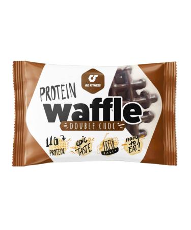 GO FITNESS Chocolate waffle protein. 50g size.