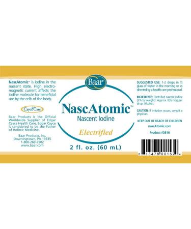 NascAtomic Electrified Nascent Iodine 2% - 2 fl. oz. | Premium Quality Supplement - Buy Online on GoSupps.com