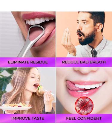 Stainless Steel Tongue Scraper for Fresh Breath & Restored Taste - Big Size - Buy Online on GoSupps.com