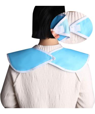 Adult Bib 65x45cm Waterproof Blue Mealtime Bib for Elderly - Washable Dining Bib Protector - Buy Online on GoSupps.com