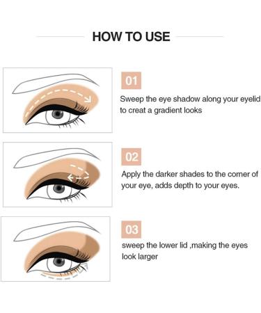 1PC Lazy Eyeshadow Long Lasting Waterproof Eyeshadow Two-tone Glitter Gradient Eye Shadow Palette Easy Quick Makeup Eyeshadow Set With Brush(02#) - Buy Online on GoSupps.com