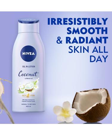 Beiersdorf NIVEA Coconut Oil Lotion & Monoi Oil 6 Pack 6 x 400ml Coconut Scented Body Oil Moisturizing Body Care Lotion for dry and normal skin Coconut & Monoi Oil - Buy Online on GoSupps.com