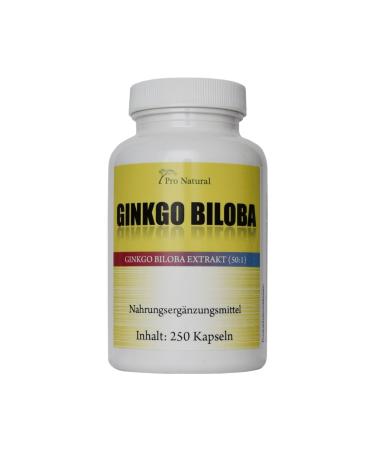 Pro Natural Ginkgo Biloba 250 capsules - 6000mg