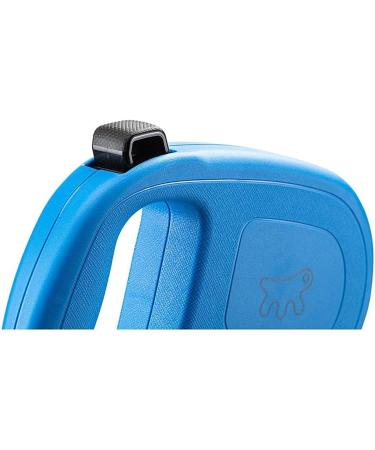 Ferplast Flippy One Extendable Dog Leash for Large Dogs Up to 50 kg - 5m Roller Leash with Single Button Lock - Light Blue - Buy Online on GoSupps.com