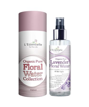 Organic Pure Lavender Hydrosol Floral Water 150ml Includes Storage Gift Box Alcohol Free