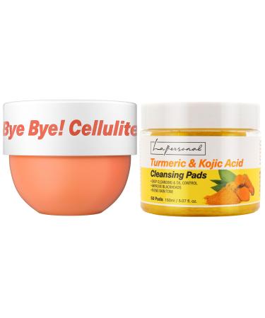 LA.PERSONAL Cellulite Cream and Turmeric & Kojic Acid Cleansing Pads