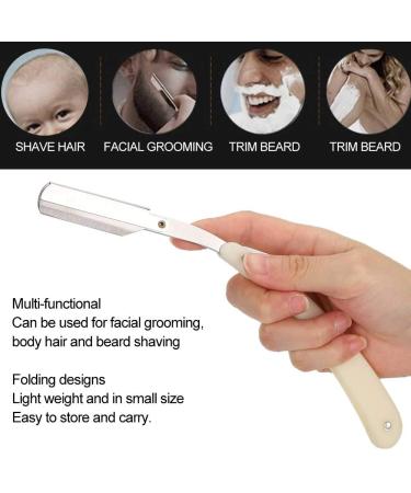 Professional Portable Manual Shaver - Straight Edge Beard & Hair Removal - Ideal Safety Accessory for Men - Buy Online on GoSupps.com