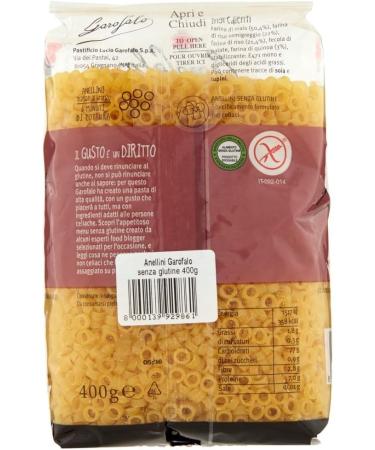  Italian Gourmet E.R. Garofalo Anellini Senza Set of 5 bags of gluten-free gluten-free gluten-free gluten-free gluten-free Italian flavor Gourmet Polpa 400 g - Buy Online on GoSupps.com