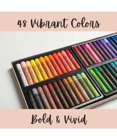 48-Piece Soft Oil Pastels Set - Professional Art Supplies for Drawing - Non-Toxic Classroom Set for Kids - Creamy Texture - Ideal for Artists - Buy Online on GoSupps.com
