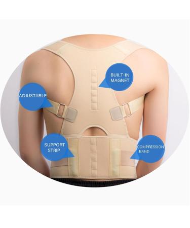 Magnetic Therapy Posture Corrector & Lumbar Support Belt - Back Brace for Scoliosis & Hunchback - Large Black - Buy Online on GoSupps.com