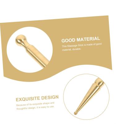 Tovinanna Acupuncture Pen - 2pcs Muscle Pulling Stick | Portable Acupressure Tool for Home Massage | Brass Energy Accessories - Buy Online on GoSupps.com