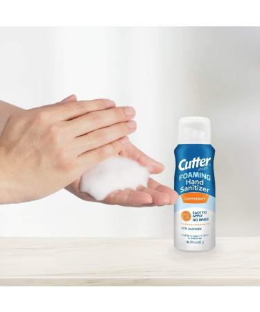 Cutter Foaming Hand Sanitizer 3oz Travel Size Antiseptic Solution - Buy Online on GoSupps.com
