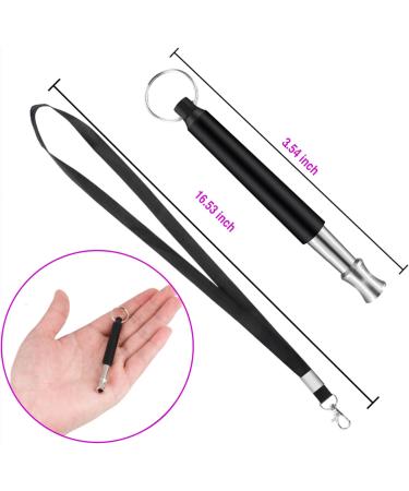 ICOUVA Dog Whistle 2 Pack Professional Ultrasonic Dog Training Whistle With Lanyard Neck Strap Training Assistant for Recall and Barking Control - Buy Online on GoSupps.com