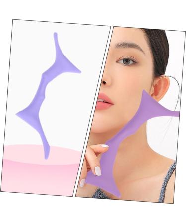 FOMIYES Eyebrow Stencils Brow Guide Stencil Brow Shaping Stencil Eyebrow Shaper Silicone Makeup Stencil Brow Guide Template Eyebrow Shaping Template Silica Gel Make up Blindfold Purple - Buy Online on GoSupps.com