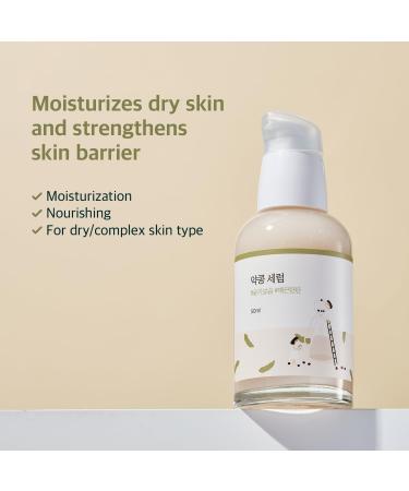 ROUND LAB Soybean Serum | Unscented Rejuvenating Serum for Sensitive Skin | Deep Nutrition & Hydration (1.69fl.oz) - International Shipping Available - Buy Online on GoSupps.com