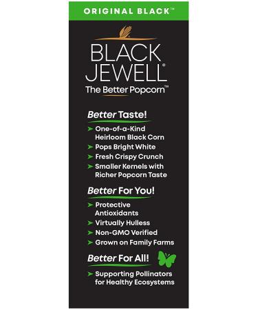 Black Jewell Gourmet Popcorn Variety Pack - Non-GMO, Gluten-Free, Vegan Snack with Antioxidants and Whole Grain - 28oz (Pack of 3) - Buy Online on GoSupps.com