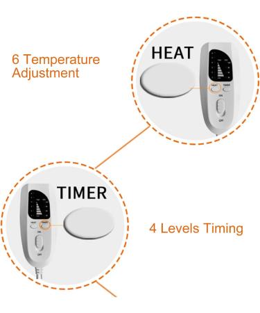 Premium Shoulder-Back Heating Pillows - Electrical Flannel Packs with 4 Timers & 6 Heat Settings for Pain Relief | Ideal for Neck & Knee - Buy Online on GoSupps.com