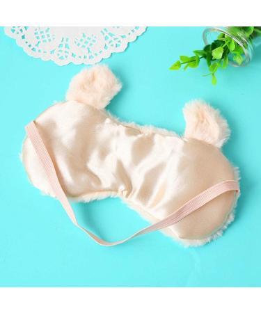 ULIFEMALL Cute Alpaca Sleeping Mask Soft Fluffy Plush Blindfold Funny Novelty Animal Sleep Mask Eye Cover Eyeshade for Kids Girls Boys Women Men Night Nap Travel Meditation - Buy Online on GoSupps.com