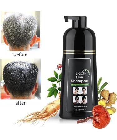  HADAVAKA Black Hair Shampoo Dye Black Color For Man Woman Instant Hair Blackening Dye Hair Dye Shampoo Hair Darkening Black Shampoo To Cover Gray- White Hair Easy To Use-Quick And Easy (Black) - Buy Online on GoSupps.com